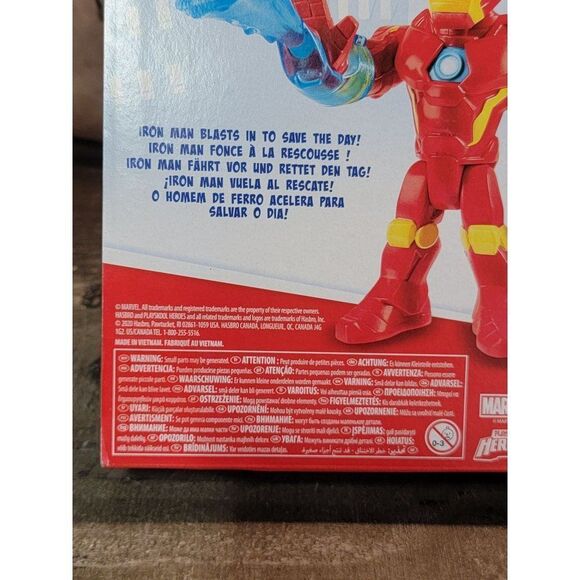 Marvel Super Heroes Adventures Iron Man 2020 hasbro toy figure - Picture 5 of 7